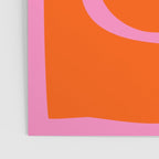 Orange Shapes on Pink Poster Gallery Image 3