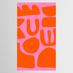 Orange Shapes on Pink Tablecloth Gallery Image 2