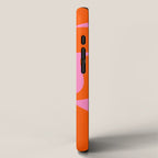 Orange Shapes on Pink iPhone Case Gallery Image 2