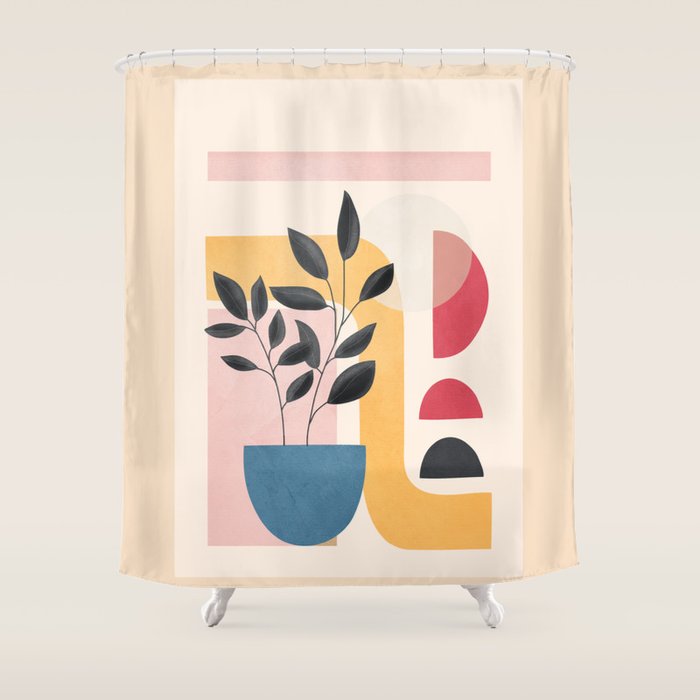 Soft Shapes XXVI Shower Curtain Gallery Image 1