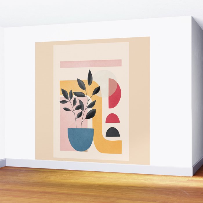 Soft Shapes XXVI Wall Mural Gallery Image 2
