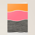 Wavy Ripples: Mid Century Edition Stationery Card Gallery Image 2