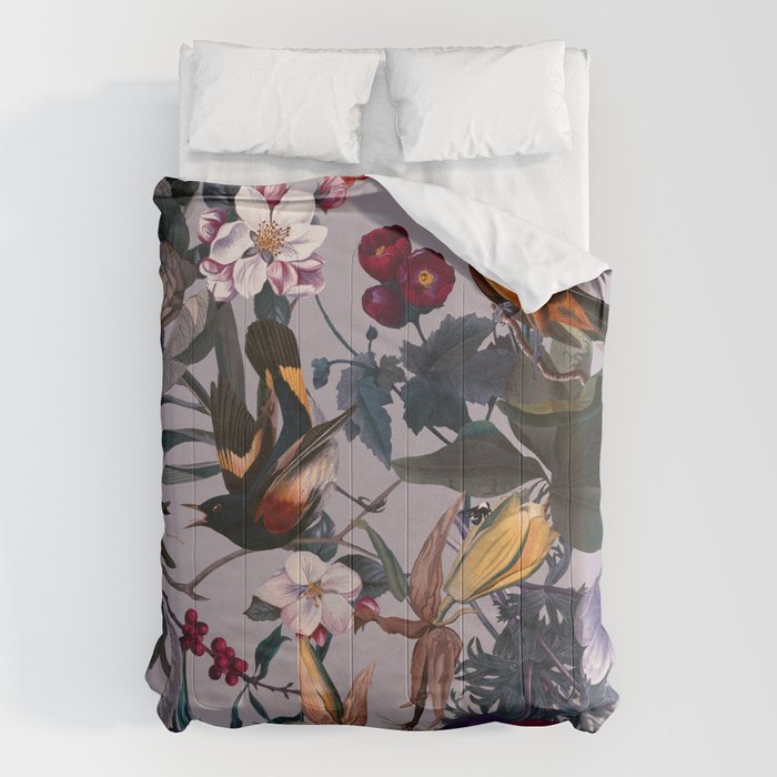 Floral and Birds XL Comforter Gallery Image 1