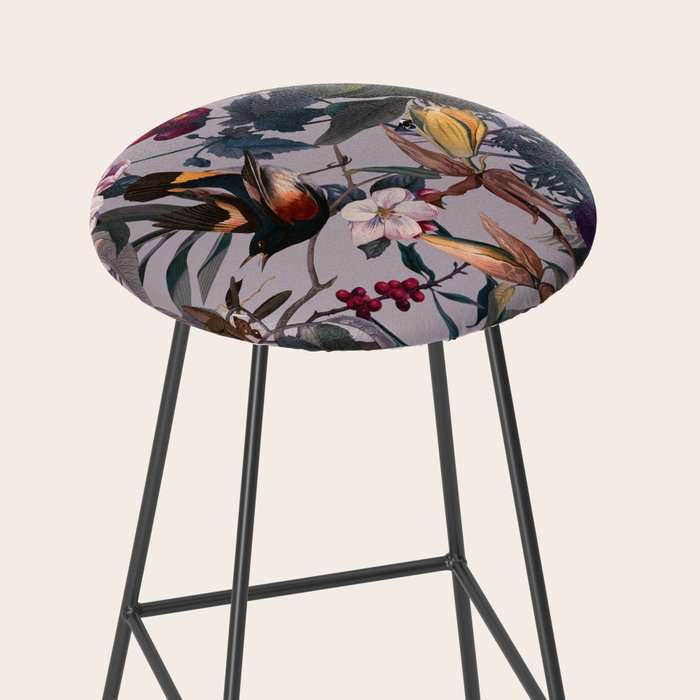 Floral and Birds XL Stool Gallery Image 2