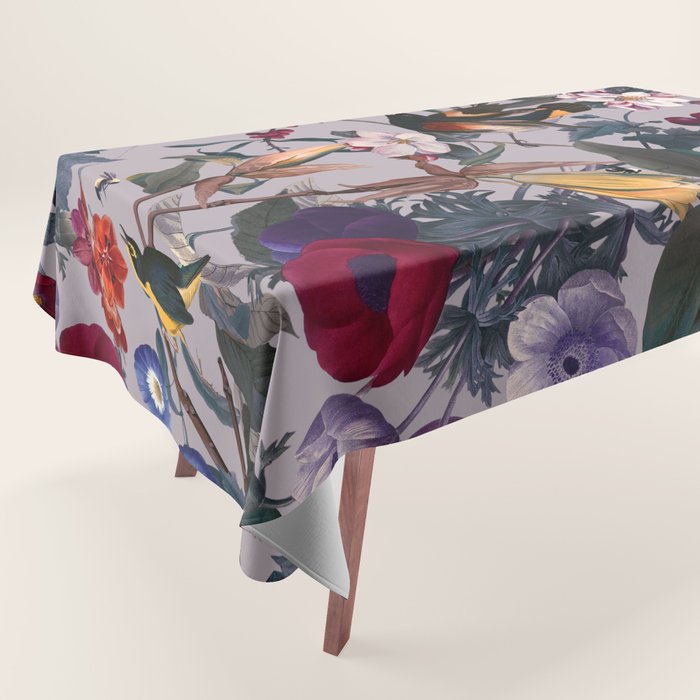 Floral and Birds XL Tablecloth Gallery Image 1