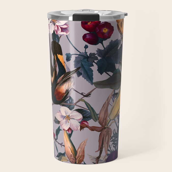Floral and Birds XL Travel Mug Gallery Image 1
