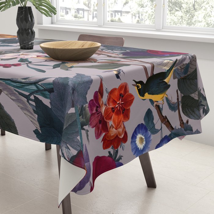 Floral and Birds XL Tablecloth Gallery Image 3