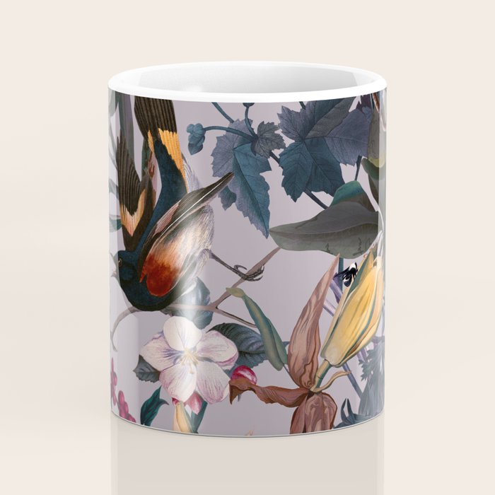 Floral and Birds XL Coffee Mug Gallery Image 4
