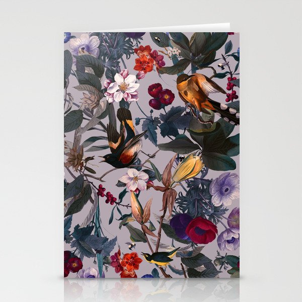Floral and Birds XL Stationery Card Gallery Image 2