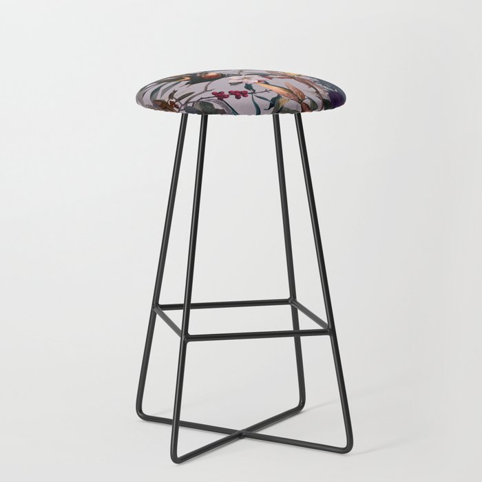 Floral and Birds XL Stool Gallery Image 1