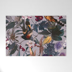 Floral and Birds XL Welcome Mat Gallery Image 1