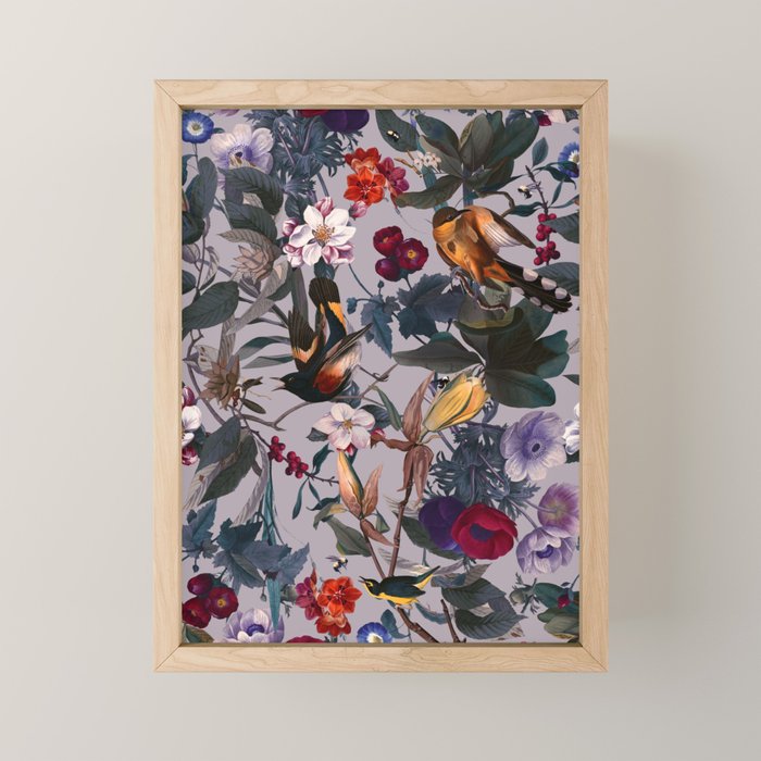 Floral and Birds XL Mini Art Print Gallery Image 1