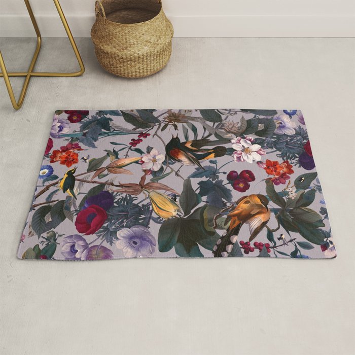 Floral and Birds XL Rug Gallery Image 1