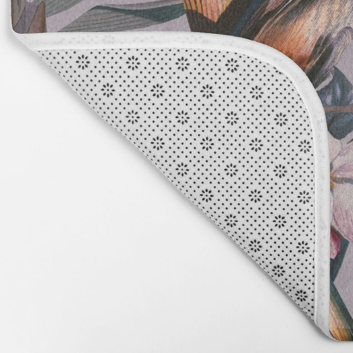 Floral and Birds XL Bath Mat Gallery Image 2