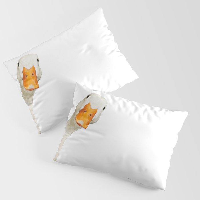 Sneaky White Duck Pillow Sham Gallery Image 3