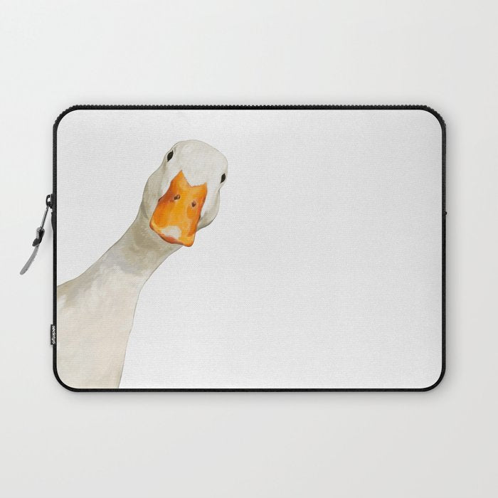 Sneaky White Duck Laptop Sleeve Gallery Image 1