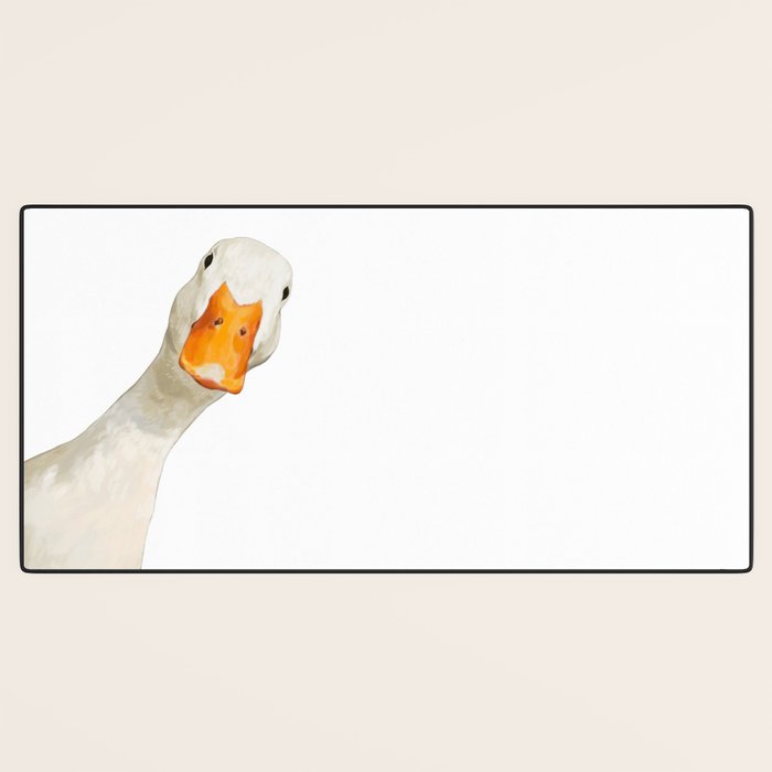 Sneaky White Duck Desk Mat Gallery Image 3