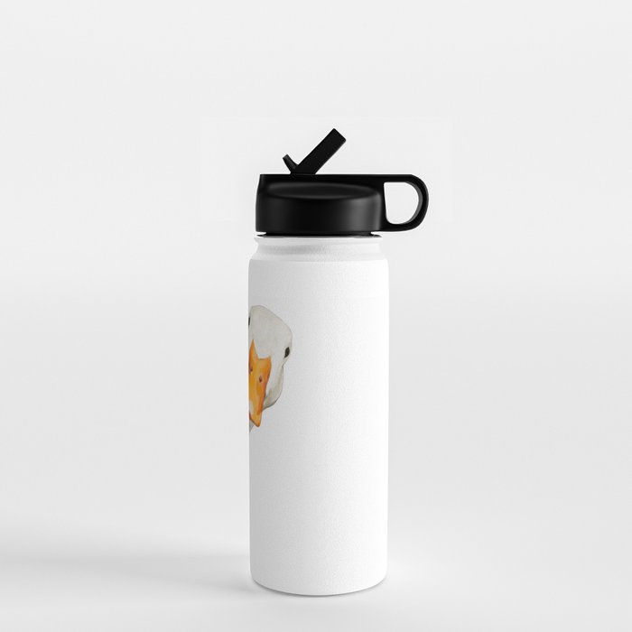 Sneaky White Duck Water Bottle Gallery Image 1