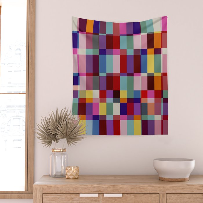 Futuristic Cyber Crossing Wall Tapestry Gallery Image 2