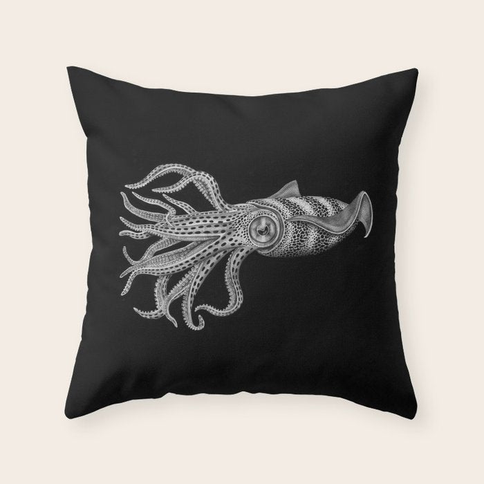 Squid Throw Pillow Gallery Image 6