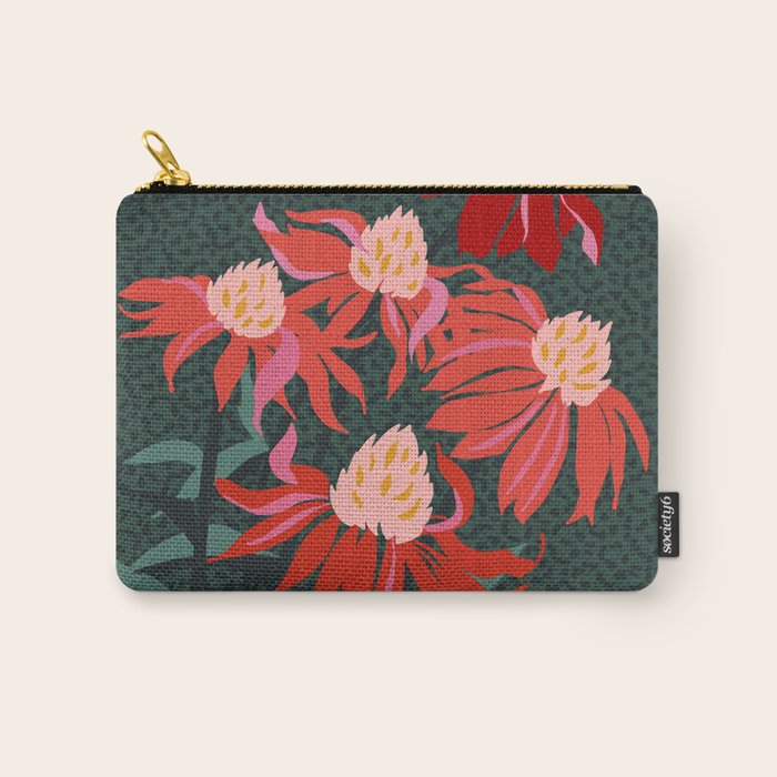 Girl's eye: autumn flower  Carry All Pouch Gallery Image 1