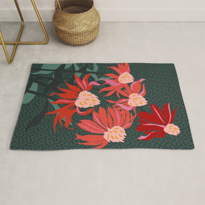 Girl's eye: autumn flower  Rug Gallery Image 1