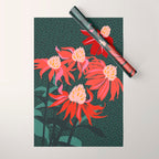 Girl's eye: autumn flower  Wrapping Paper Gallery Image 1