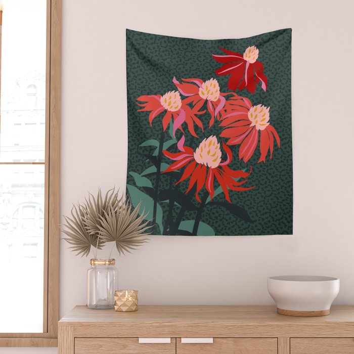Girl's eye: autumn flower  Wall Tapestry Gallery Image 2