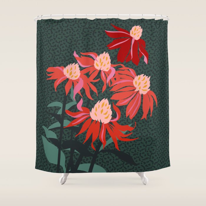 Girl's eye: autumn flower  Shower Curtain Gallery Image 1
