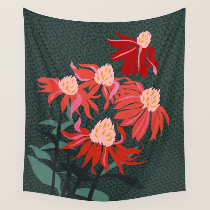 Girl's eye: autumn flower  Wall Tapestry Gallery Image 4