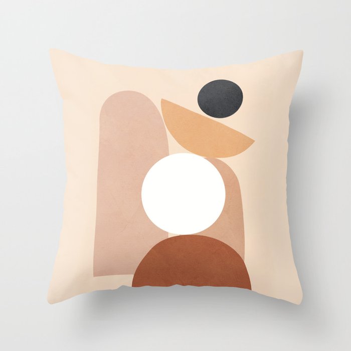 Minimal Shapes No.70 Throw Pillow Gallery Image 1