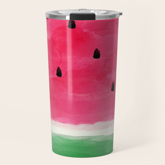 Watermelon Abstract Travel Mug Gallery Image 1