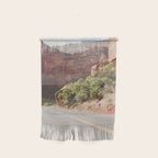 Road Trough Zion National Park Photo | Colors Of Utah Landscape Art Print | USA Travel Photography Wall Hanging Gallery Image 1