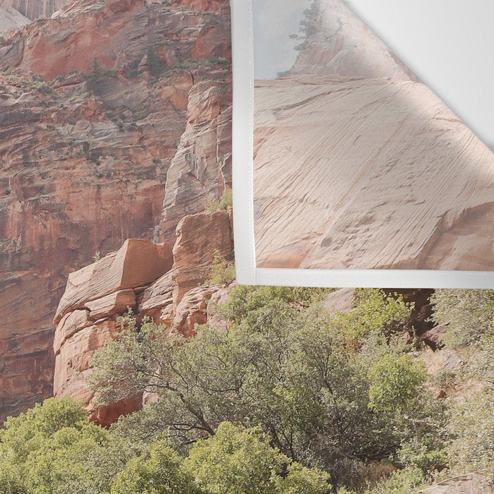 Road Trough Zion National Park Photo | Colors Of Utah Landscape Art Print | USA Travel Photography Wall Tapestry Gallery Image 3