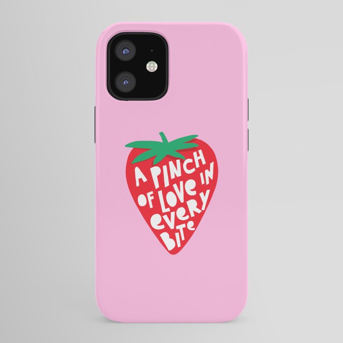 Big Strawberry Fruit with Cut-out Love words iPhone Case Gallery Image 41