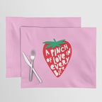 Big Strawberry Fruit with Cut-out Love words Placemat Gallery Image 1
