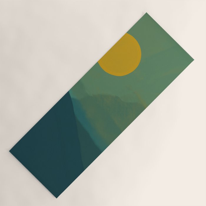The Hills Felt Green That Evening Yoga Mat Gallery Image 1