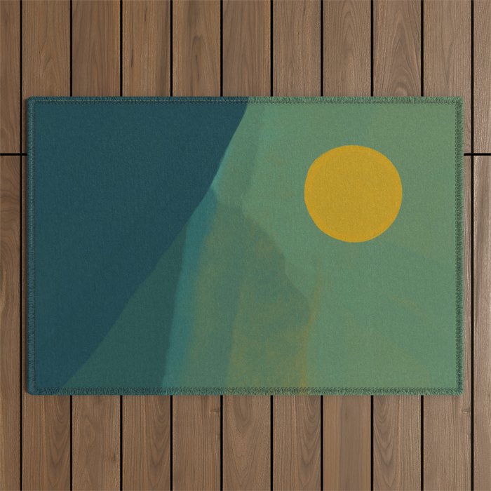 The Hills Felt Green That Evening Outdoor Rug Gallery Image 1