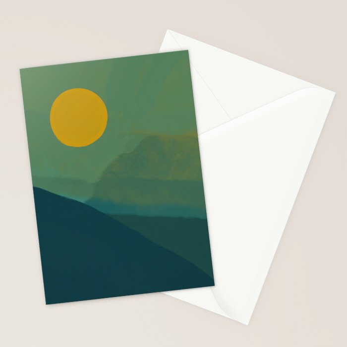 The Hills Felt Green That Evening Stationery Card Gallery Image 2