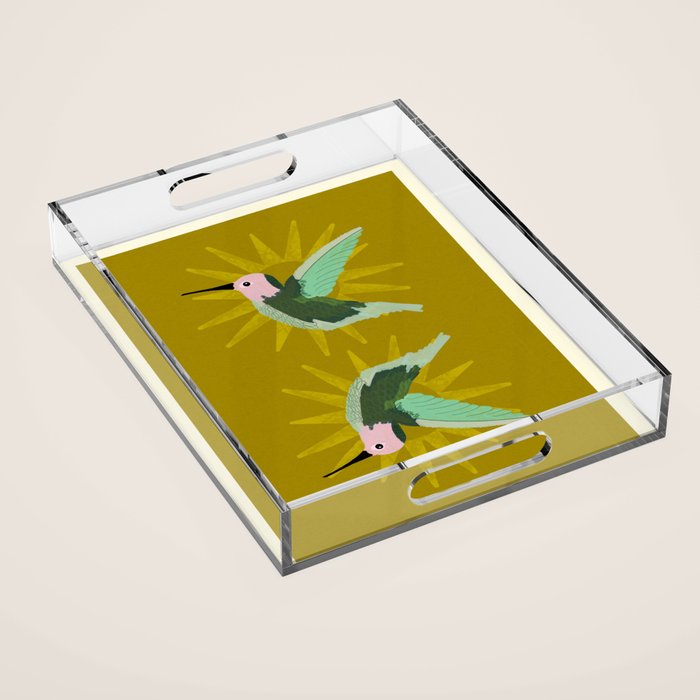 Hummingbird aka Sun God Acrylic Tray Gallery Image 1
