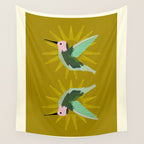 Hummingbird aka Sun God Wall Tapestry Gallery Image 4