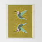 Hummingbird aka Sun God Throw Blanket Gallery Image 2