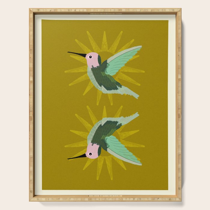 Hummingbird aka Sun God Serving Tray Gallery Image 1