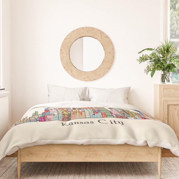kansas city Missouri skyline Duvet Cover Gallery Image 3