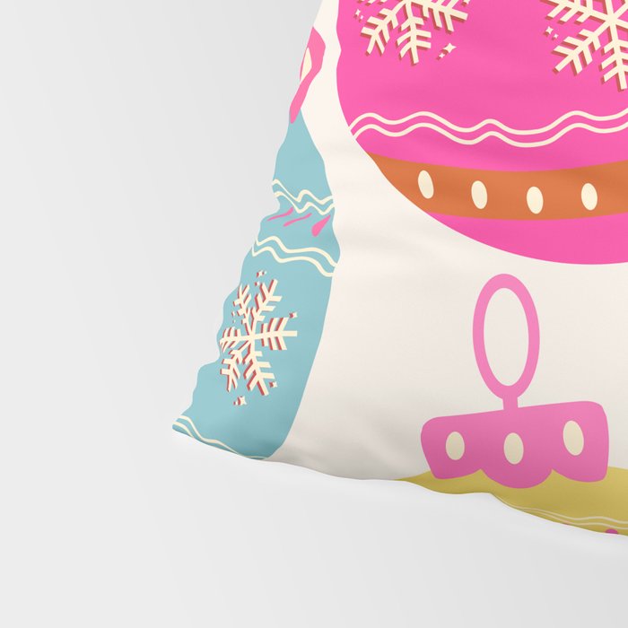 Playful Christmas Baubles Pillow Sham Gallery Image 4
