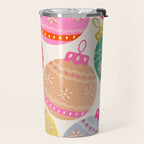 Playful Christmas Baubles Travel Mug Gallery Image 2