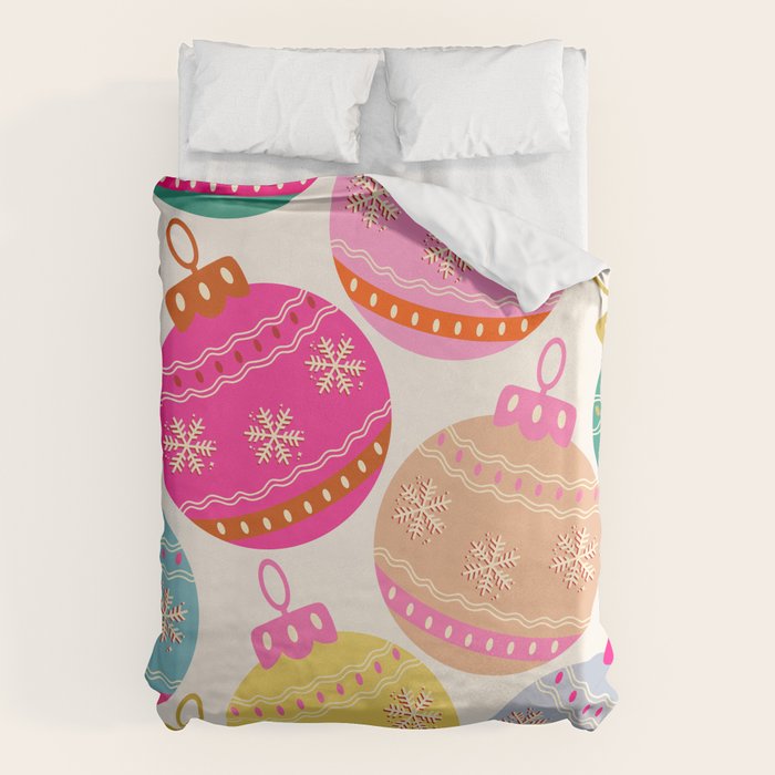Playful Christmas Baubles Duvet Cover Gallery Image 6