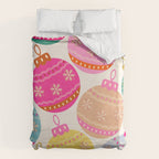 Playful Christmas Baubles Duvet Cover Gallery Image 6