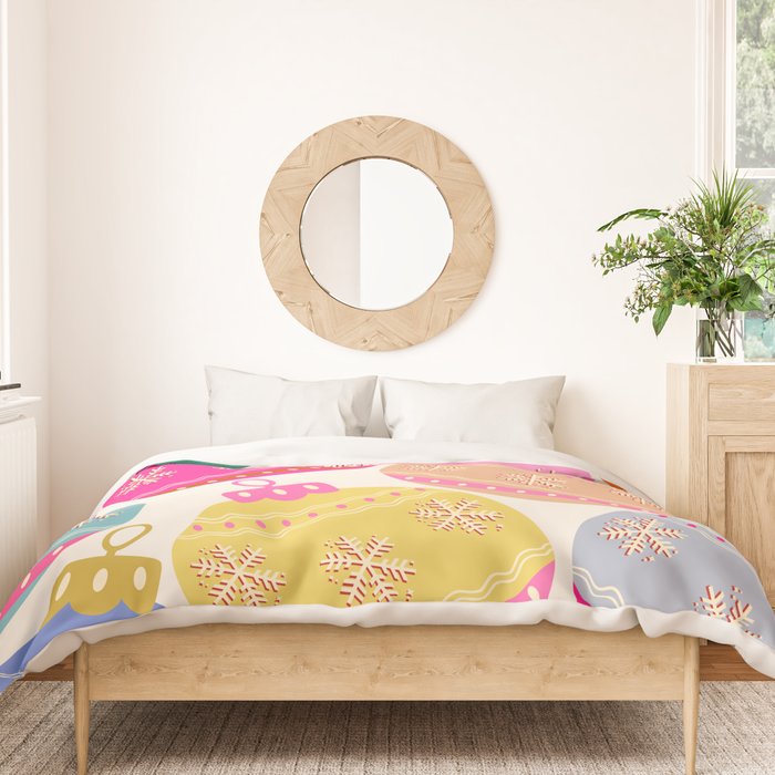 Playful Christmas Baubles Duvet Cover Gallery Image 3