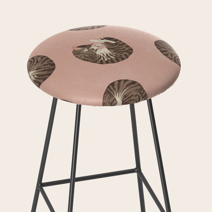 polka dot cats Stool Gallery Image 2